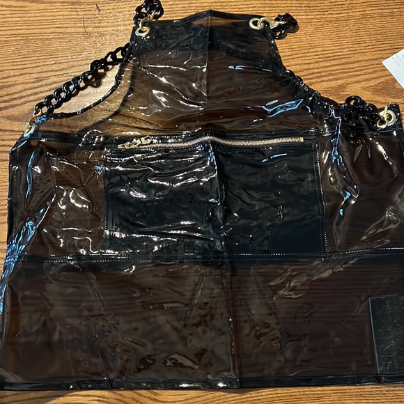 Transparent Apron with Chain Straps - Picture 2 of 3